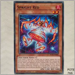 Spright Red - POTE-EN006 - Common 1st Edition Yugioh - Image 1