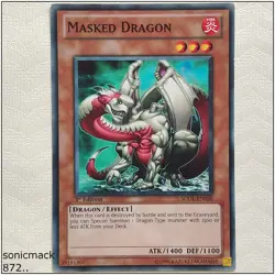 Masked Dragon - SDDL-EN020 - Common 1st Edition Yugioh - Image 1