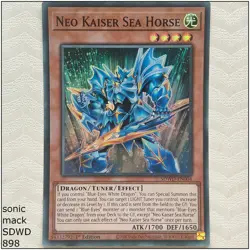Neo Kaiser Sea Horse - SDWD-EN004 - Super Rare 1st Edition Yugioh - Image 1