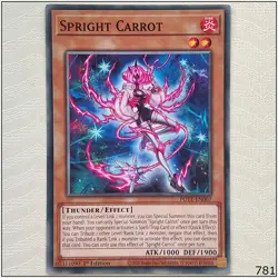 Spright Carrot - POTE-EN007 - Common 1st Edition Yugioh - Image 1