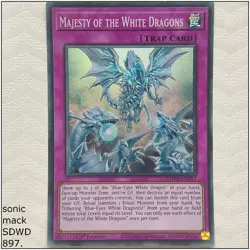 Majesty of the White Dragons - SDWD-EN027 - Super Rare 1st Edition Yugioh - Image 1