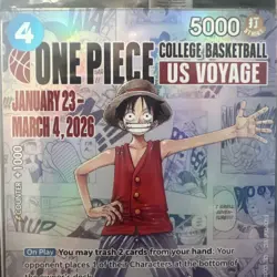 Monkey.D.Luffy (055) (College Basketball US Voyage) P-055 One Piece Promotion... - Image 3