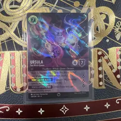Disney Lorcana TCG Ursula's Return Ursula Sea Witch Queen Enchanted Card 208/204 - Image 1