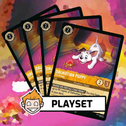 4x Dalmatian Puppy - Tail Wagger (#38) Playset, Disney Lorcana, Reign of Jafar - Image 1