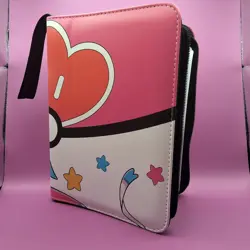 Pokemon TCG Card Binder With 50 2x2 Pages Pink - Image 1