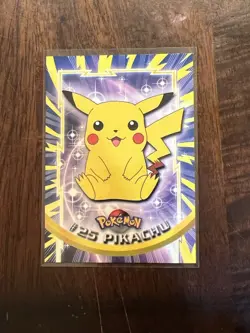 1999 Topps Tv Series Pikachu #25 Topps Blue Label Edition Non Holo Pokemon Card - Image 1