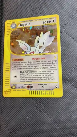 2002 Rare Holo Pokemon Card Togetic H27/H32 - Image 1