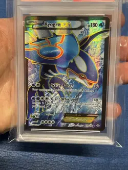 KYOGRE EX POKEMON 148/160 2015 XY PRIMAL CLASH FULL ART ENGLISH PSA 7 NM CARD - Image 4