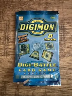 BANDAI 1999 DIGIMON TRADING CARD DIGI-BATTLE SERIES 1 - (8) 1st Edition Cards - Image 1