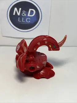 Bakugan Dragonoid B1 Red Pyrus 350G Battle Brawlers W/Card Open Core Read RARE - Image 4