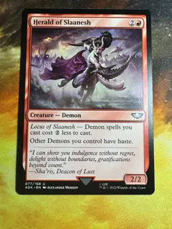 Herald of Slaanesh Universes Beyond: Warhammer 40000 Regular MTG NM - Image 2