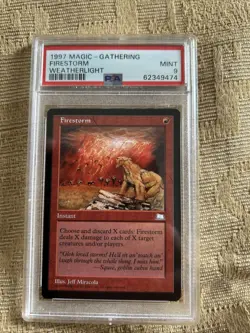 Mtg Firestorm ~ Weatherlight ~ Reserved List ~ NearMint psa 9 - Image 1