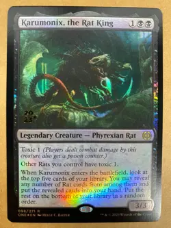 MTG 1x FOIL Karumonix, the Rat King 98 PRERELEASE PROMO Magic Gathering x1 NM - Image 1