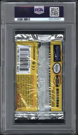 PSA 9 Pokemon TCG Base Set Unlimited Booster Pack Charizard Artwork WOTC 1999 - Image 2