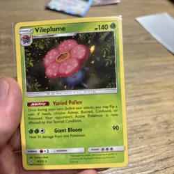 Pokemon Vileplume Holo Rare SM - Unbroken Bonds 8/214 mint condition - Image 1