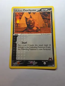 Team Magma's Poochyena 65/95 Pokemon TCG Team Magma vs Team Aqua NM - Image 1