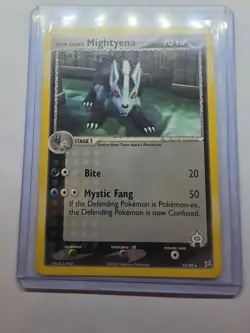 Team Aqua's Mightyena 15/95 Pokemon TCG Team Magma vs Team Aqua Non Holo Rare NM - Image 3