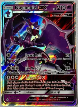 Pokemon TCG Naganadel GX Ultra Rare Holo Ultra Beast 56/131 Sm-Forbidden Light - Image 1