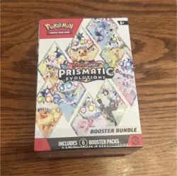Pokemon TCG Scarlet & Violet Prismatic Evolutions Booster Bundle 6 Packs - Image 1