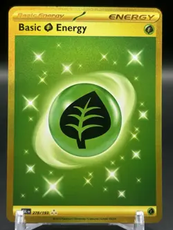 Pokemon TCG - Basic Leaf Energy 278/193 - Paldea Evolved - NM - English - Gold - Image 1