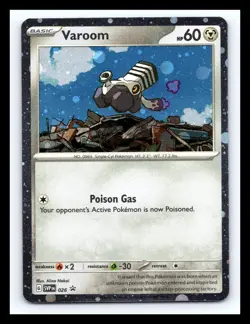 💥 2023 POKEMON SCARLET & VIOLET VAROOM 026 HOLO BLACK STAR PROMO - Image 1