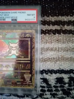 2000 Pokemon Movie Promo Ancient Mew PSA 8 - Image 4