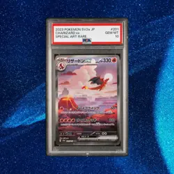 PSA 10 2023 Japanese Pokemon Charizard EX SAR 201/165 SV2a Pokemon 151 - Image 1