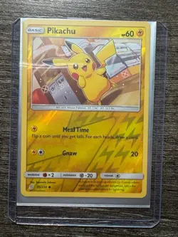 POKEMON REV.HOLO PIKACHU 55/236 LP-NM , UNIFIED MINDS 2019 IN NEW DARKRAI SLEEVE - Image 5