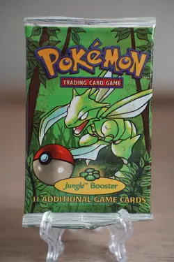 21.05g - Pokemon 1999 Jungle Unlimited Booster Pack Scyther Vintage WOTC - Image 2