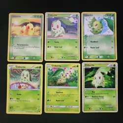 Pokemon Chikorita, Bayleef, & Meganium x17 Card Lot Bundle - Image 1
