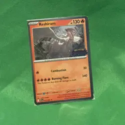MINT SEALED Pokemon Phantasmal Flames Reshiram BLACK STAR PROMO CARD TCG 017/094 - Image 1