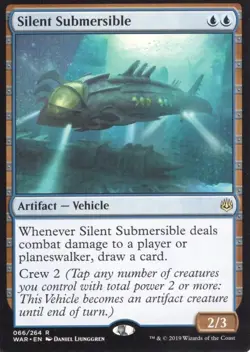 SILENT SUBMERSIBLE 066/264 WAR OF THE SPARK MTG MAGIC NM - Image 1