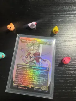 MTG - Terra, Herald of Hope - Borderless Foil - Commander: Final Fantasy - NM - Image 1