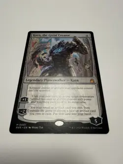 Karn, the Great Creator War of the Spark Regular 01 pack to sleeve NM - Image 1