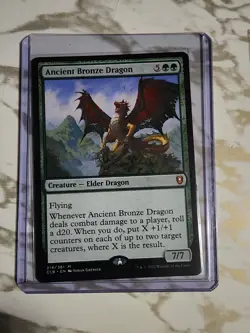 MTG - Ancient Bronze Dragon - Battle for Baldur's Gate - LP Non Foil - Image 1