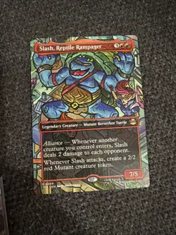 Slash, Reptile Rampager (Borderless)-0208-Teenage Mutant Ninja Turtles-MTG-NM/M - Image 1