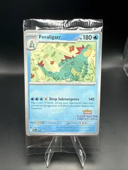 Pokemon Feraligatr - 213 (Illustration Contest 2024) Sealed Promo Set A - Image 1