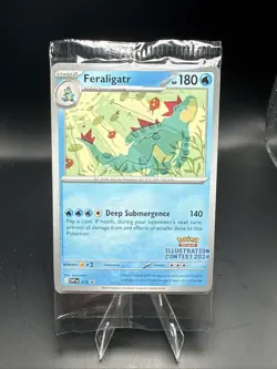 Pokemon Feraligatr - 213 (Illustration Contest 2024) Sealed Promo Set A - Image 2
