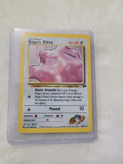 Pokemon Koga's Ditto 10/132 Gym Challenge Holo Rare Unlimited English Card - Image 1