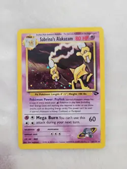 Pokemon Sabrina's Alakazam Gym Challenge 16/132 Holo Rare Unlimited English Card - Image 1