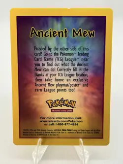 Ancient Mew Detail Card Insert Pokemon Card TCG with Movie Ticket - Image 1