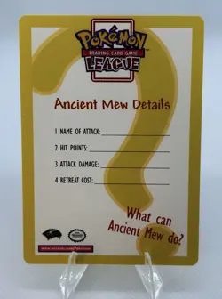 Ancient Mew Detail Card Insert Pokemon Card TCG with Movie Ticket - Image 2
