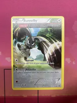 Pokemon Card Bunnelby Primal Clash Uncommon 121/160 Near Mint - Image 1