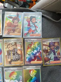 Lot of 13 Pokemon full art trainer cards (6 are rainbow). Great condition! - Image 3
