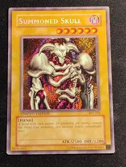 Summoned Skull BPT-002 Secret Rare Limited Edition Yu-Gi-Oh Card Played MP - Image 1