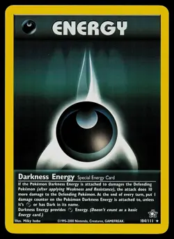Pokemon Card - Darkness Energy Neo Genesis 104/111 Rare Non Holo - Image 1