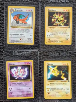 WB Presents POKEMON The First Movie BLACK STAR PROMO SET of 4 cards 1999 NM/M - Image 1