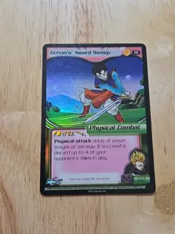 2003 Dragon Ball Z TCG GOHAN'S SWORD SWEEP Foil #14 Score Card Read - Image 1