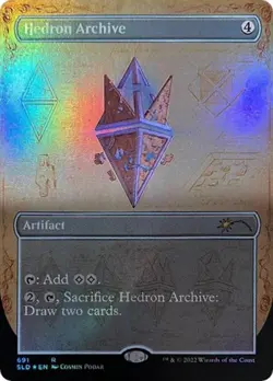 Hedron Archive (Borderless) -Foil Light Play MTG Secret Lair - Image 1