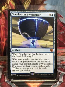 Simulacrum Synthesizer (Non-foil) OTJ: the Big Score 0006 Mythic MTG - Image 1